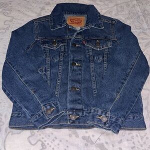 NEW Levi's Blue Denim Kids Jean Jacket Blue Sz S 8 - 10 Years